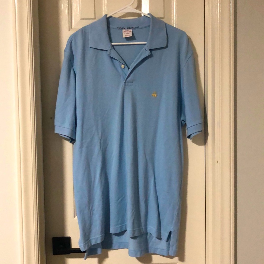 Brooks Brothers light blue polo